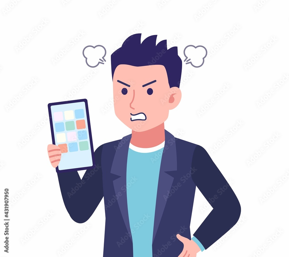 ツンツンヘアーの男性