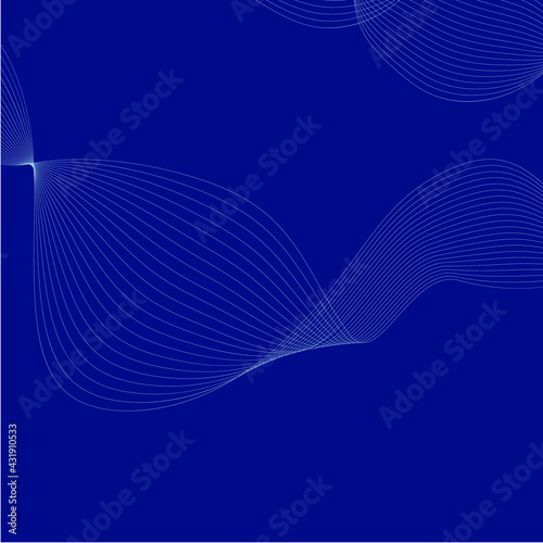 Thin geometry vector cobalt blue background