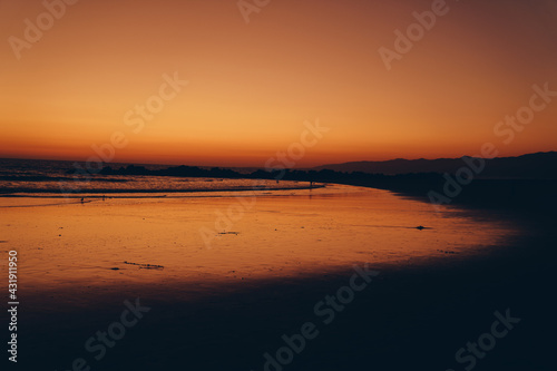 sunset at Venice beach Los Angeles california