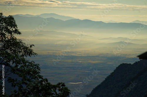 sunset in the mountains