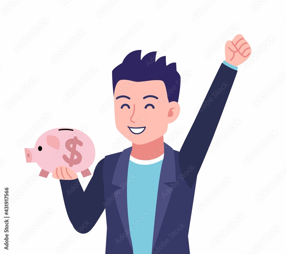 ジャケットを着た若い男性