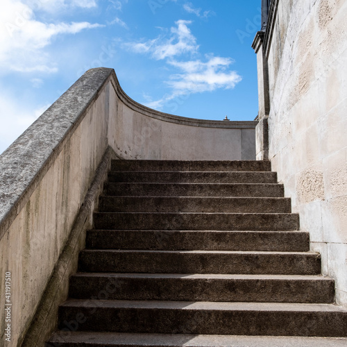 Concrete Access Steps Or Stairway For Kingston Bridge With No People photo