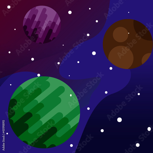 space background in the form of illustration
