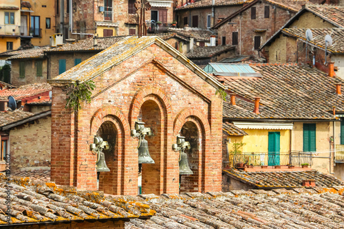 Fototapeta Naklejka Na Ścianę i Meble -  Siena, Italy. Beautiful architecture of Siena city center.