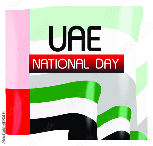 vector image illustration of the national day of the united arab emirates