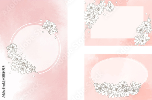  Flowers, floral, frame, simple, watercolor