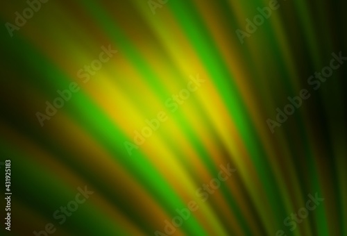 Dark Green vector abstract blurred layout.