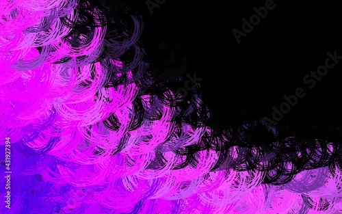 Dark Pink vector background with wry lines.