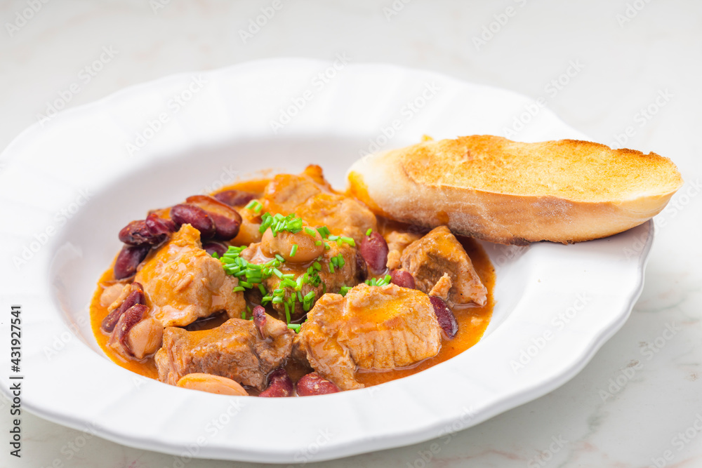 pork stew with red beans