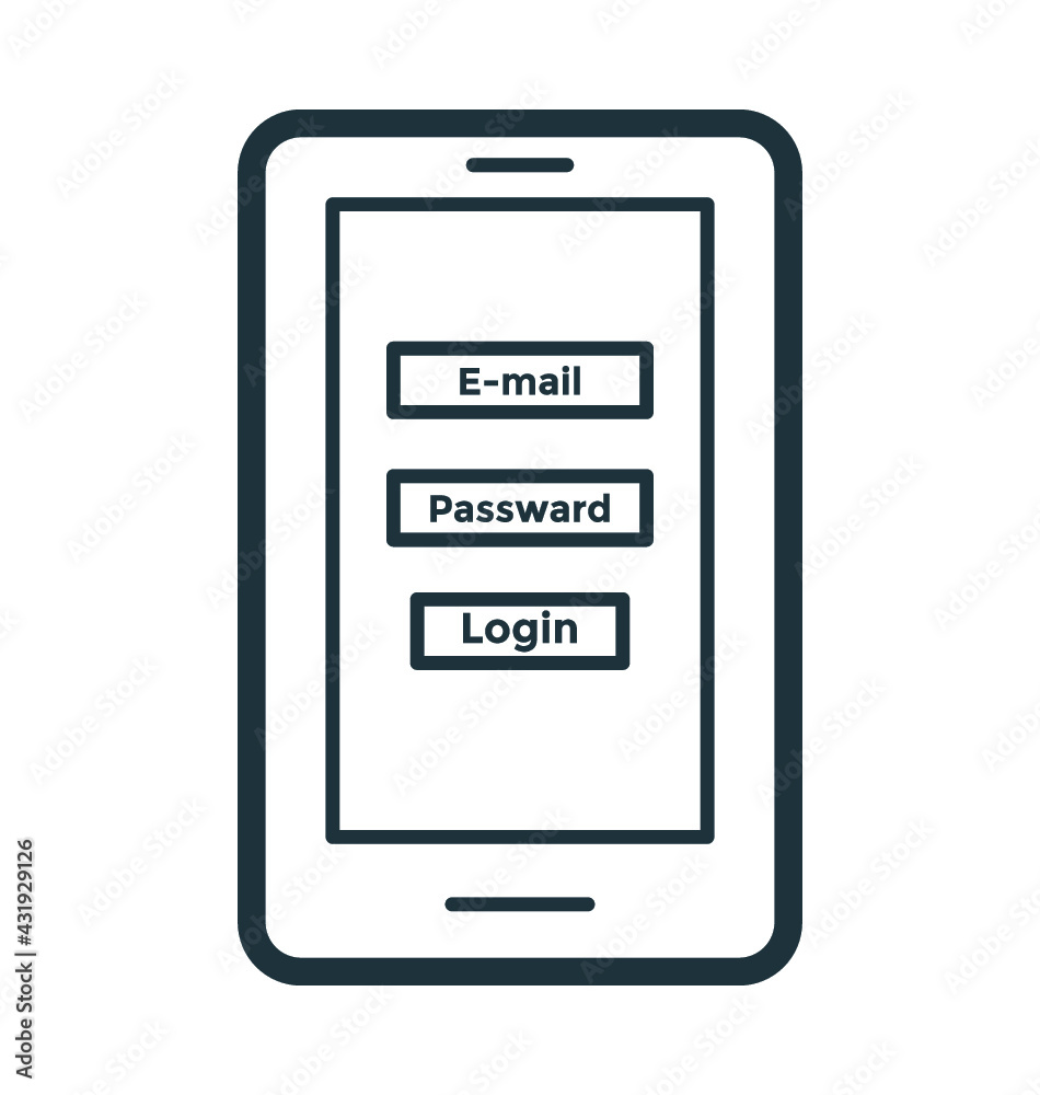 Mobile Login Screen Mobile Login Screen