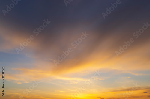 Beautiful sky with cloud before sunset © Richard Semik