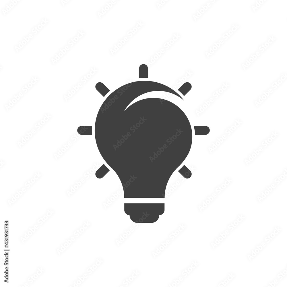 Obraz premium Bulb logo vector