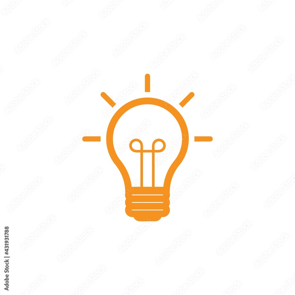 Bulb logo vector