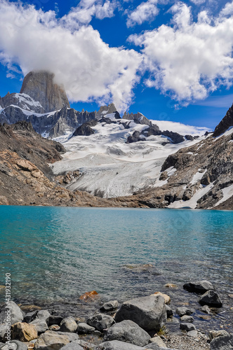 Fitz Roy mountain in a beautiful day