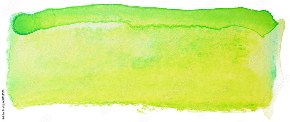 Watercolor stain rectangle element green Watercolor stain rectangle element green