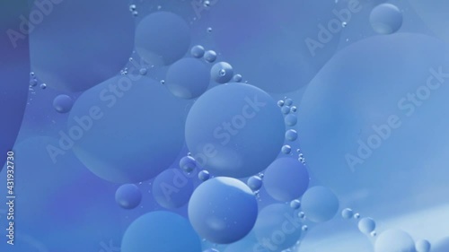 Blue Bubbles Surface Wallpaper Themes Background, Multicolor Space