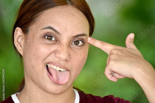 A Crazy Asian Female Woman photo