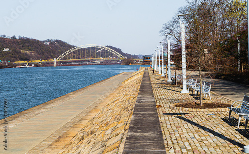 A beautiful walk done in Point State Park in downtown Pittsburgh, Pennsylvania, USA. photo