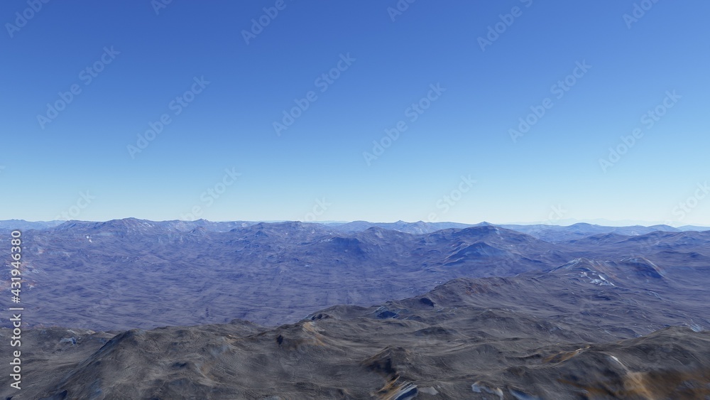 realistic surface of an alien planet, a computer-generated surface realistic surface of an alien planet, a computer-generated surface