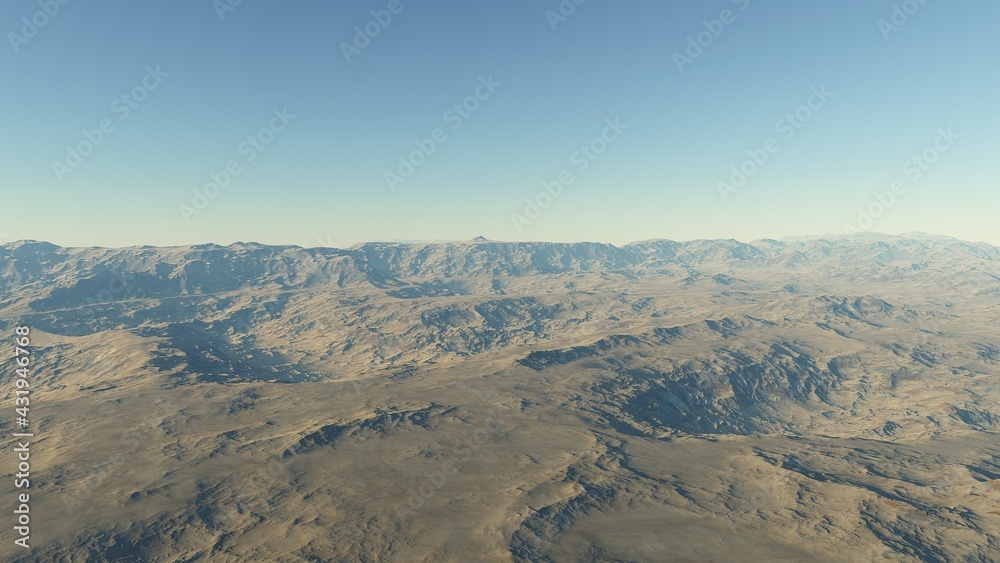 realistic surface of an alien planet, a computer-generated surface realistic surface of an alien planet, a computer-generated surface