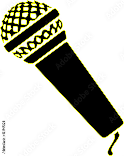 illustration of a microphone