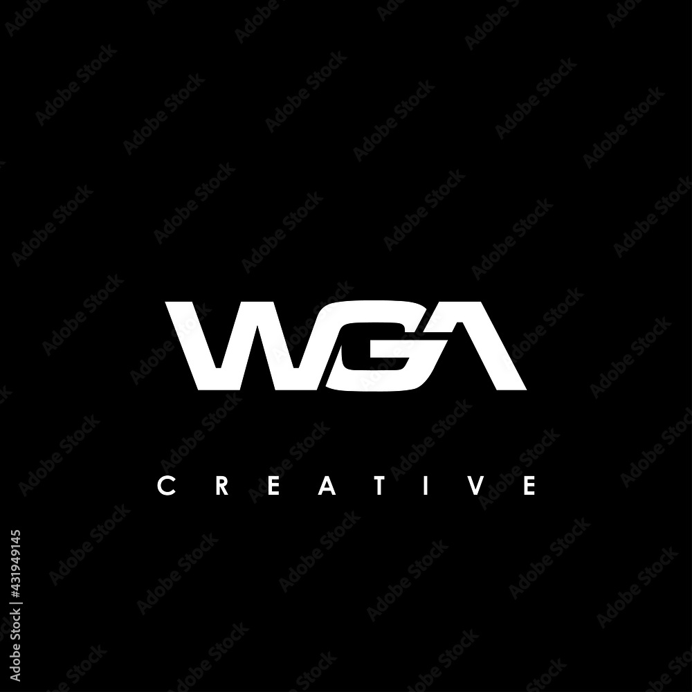 WGA Letter Initial Logo Design Template Vector Illustration WGA Letter Initial Logo Design Template Vector Illustration