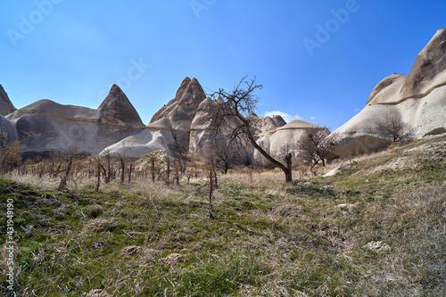 Mountains of the Valley of Love. Turkey  Cappadocia.