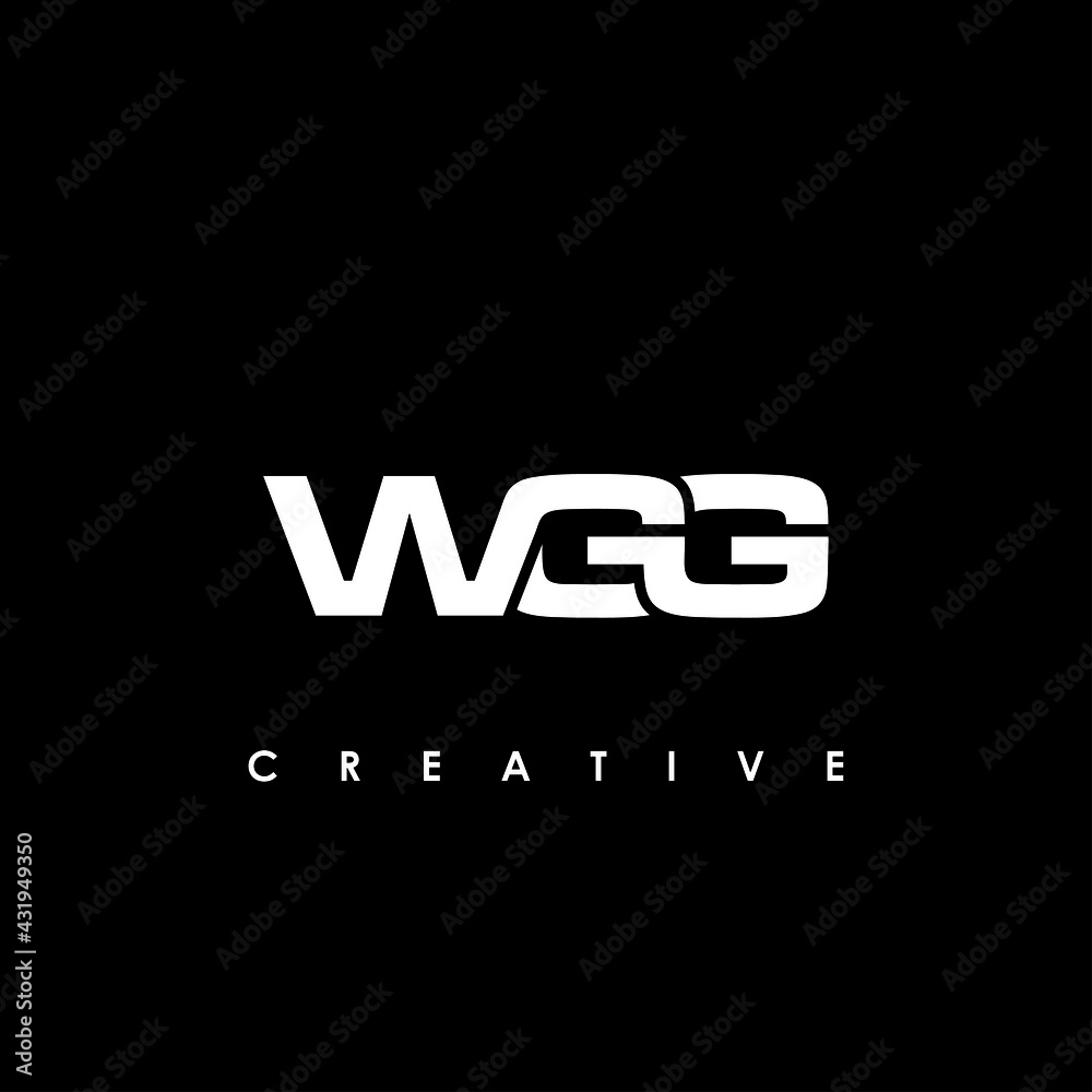 WGG Letter Initial Logo Design Template Vector Illustration