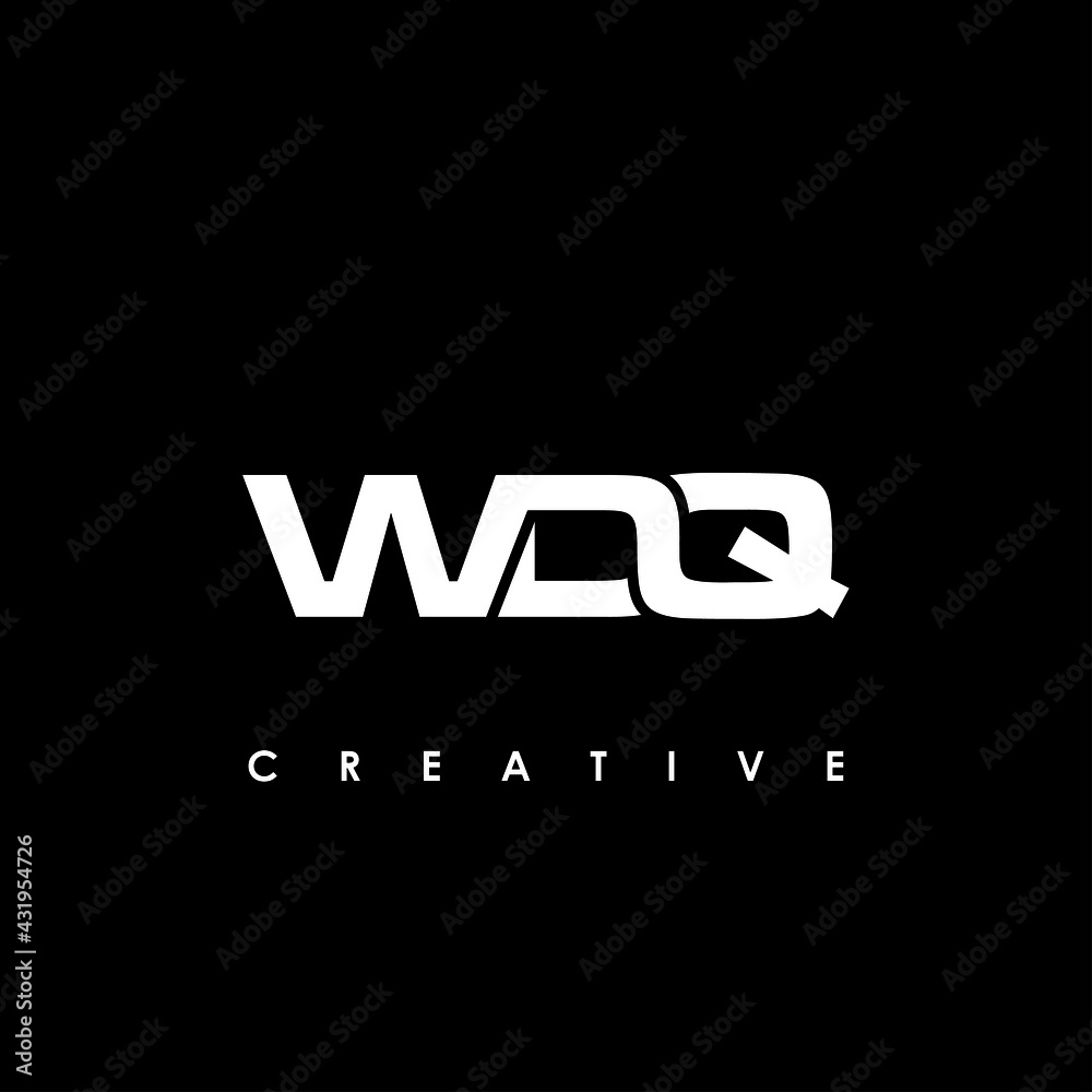 WDQ Letter Initial Logo Design Template Vector Illustration
