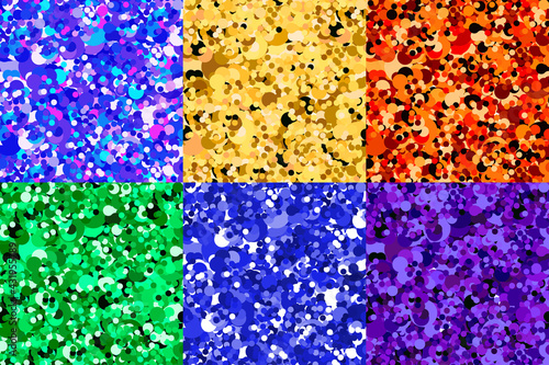 Multicolour circles glittering background.