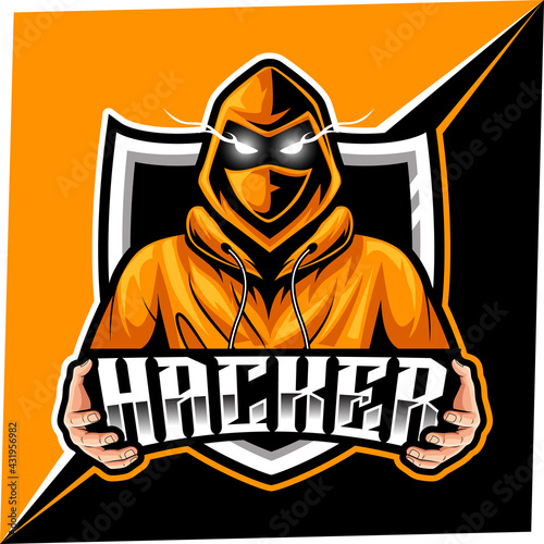 hacker mascot for sports and esports logo