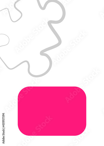 Vertical illustration format A4 - the design of the screen of the phone or tablet for inscriptions and photos