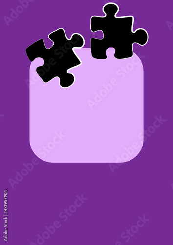 Vertical illustration format A4 - the design of the screen of the phone or tablet for inscriptions and photos