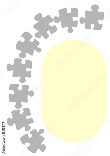 Vertical illustration format A4 - the design of the screen of the phone or tablet for inscriptions and photos