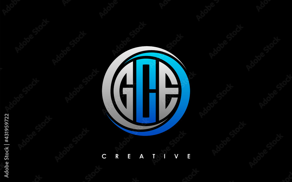 GCE Letter Initial Logo Design Template Vector Illustration GCE Letter Initial Logo Design Template Vector Illustration