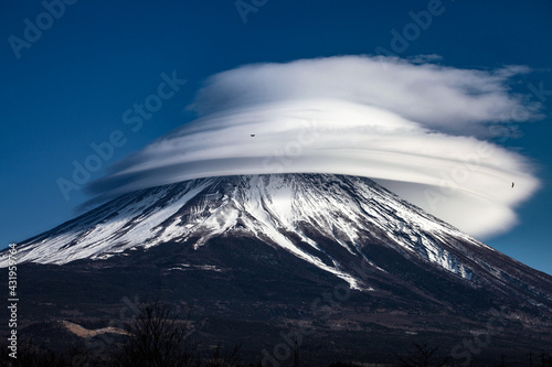 Lenticular cloud-Umbrella cloud, Mt.Fuji, 笠雲