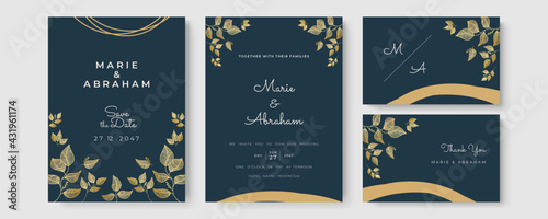 Floral Wedding Invitation card, save the date, thank you, rsvp, table label, tage template. Vector. Rose flower, Succulent,