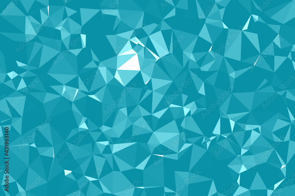 Abstract textured Blue polygonal background. low poly geometric consisting of triangles of different sizes and colors. use in design cover, presentation, business card or website.