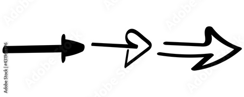 Arrows set. Set of different arrows for web design.