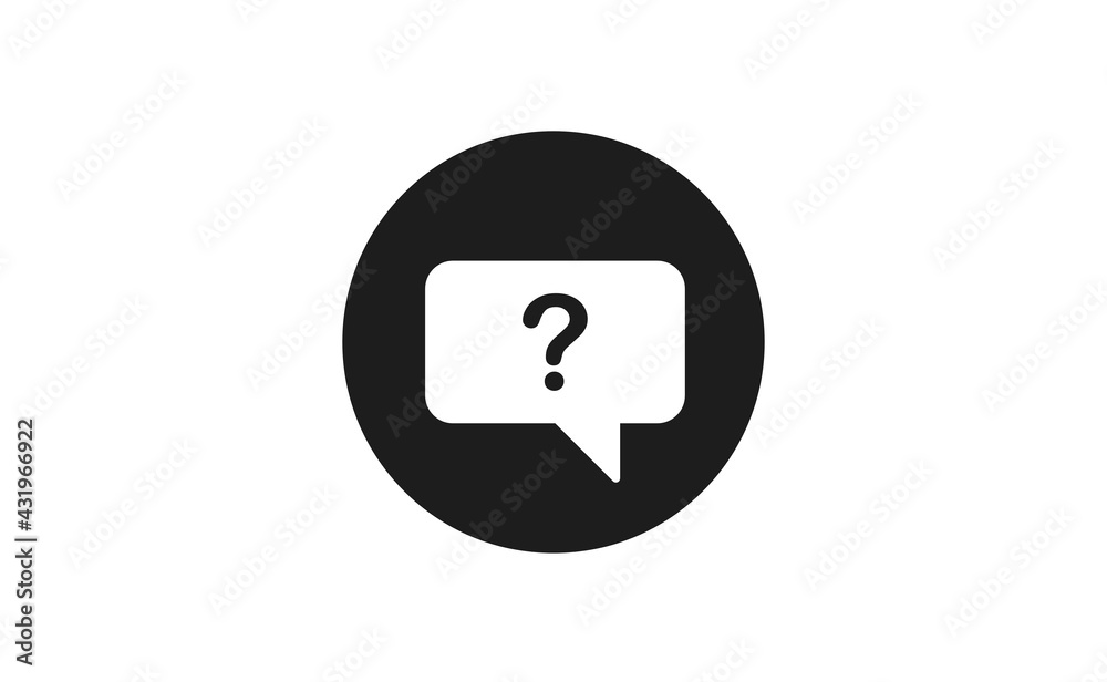 Question mark speech bubble. Vector illustration. Question mark speech bubble. Vector illustration.