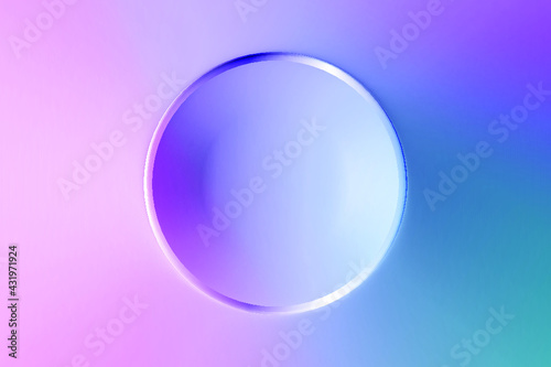 Blue purple pink circle fluid gradient abstract graphic fashion poster background