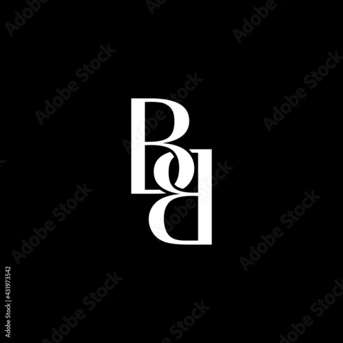 B B letter modern logo template. Abstract business bb letter monogram logo or icon design.