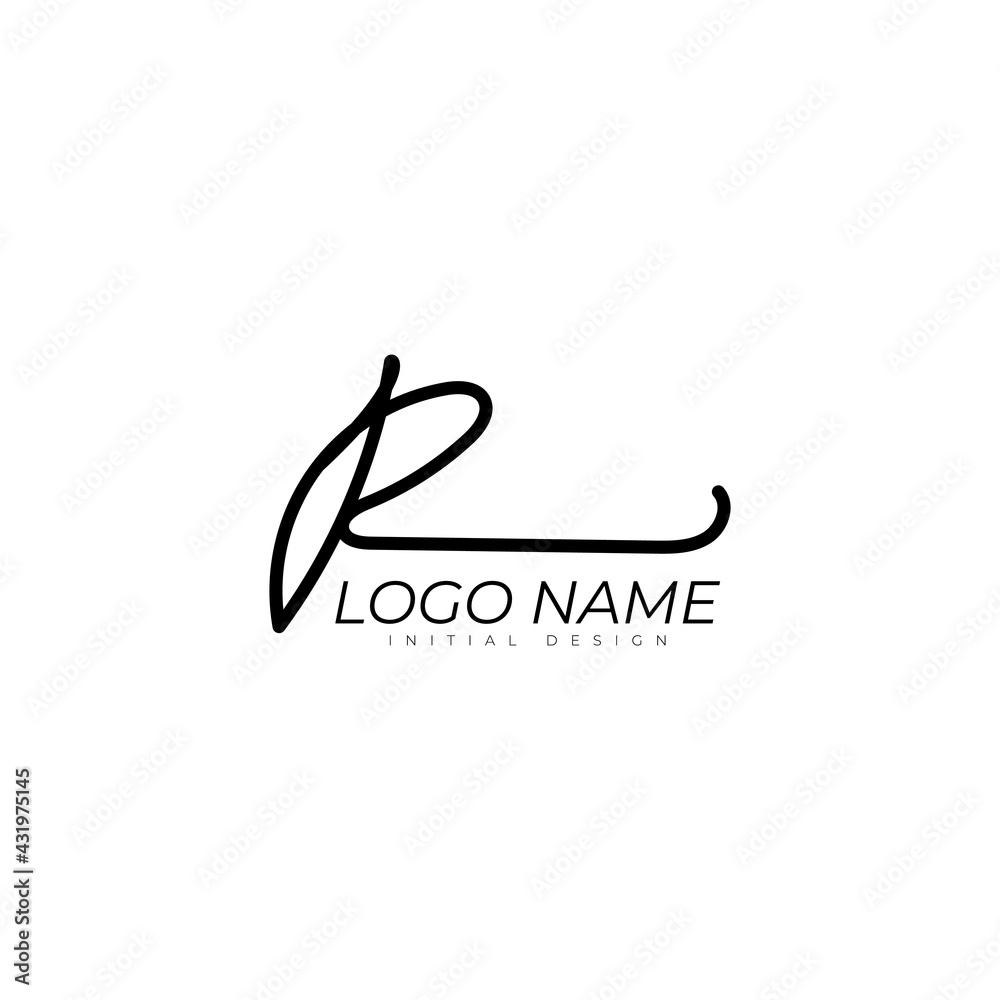 R initial handwriting logo template. signature logo concept. Hand drawn Calligraphy lettering illustration. R initial handwriting logo template. signature logo concept. Hand drawn Calligraphy lettering illustration.