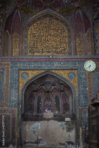 400 years of Wazir Khan Mosque Inner wall full of calligraphy