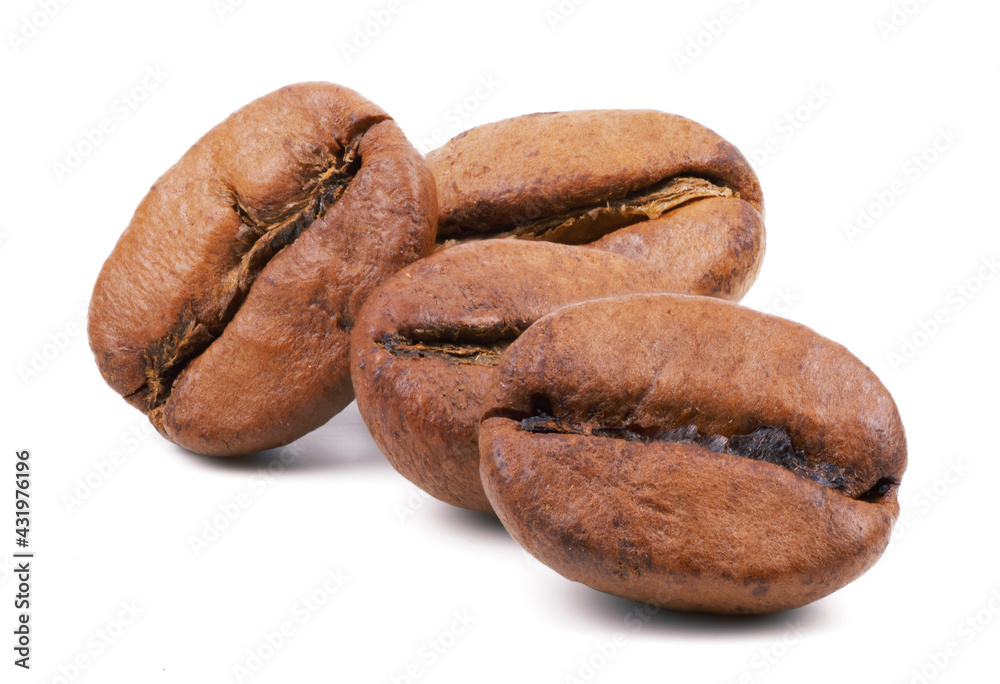 roasted coffee beans isolated on white background roasted coffee beans isolated on white background