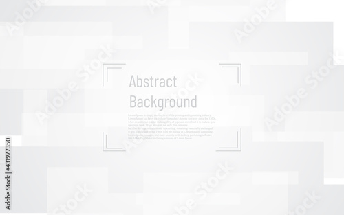 multiple minimal square flat overlap graphic with white and grey background