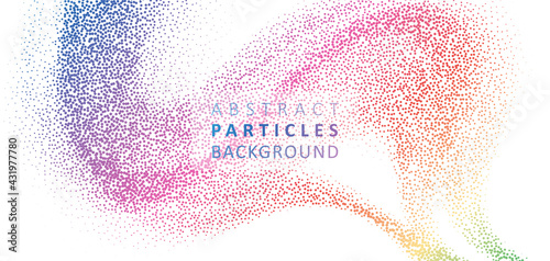 Particles liquid dynamic flow