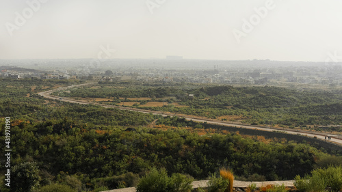 Contrast between rural and urban area Islamabad Pakistan