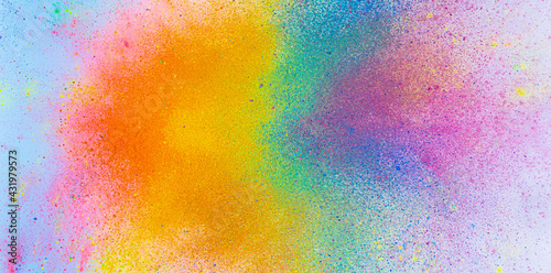 Foto The bright explosion of colorful inkes