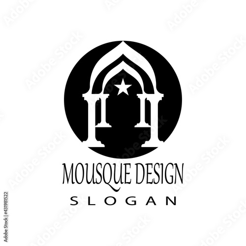 Mosque Logo Template vector symbol illustration design